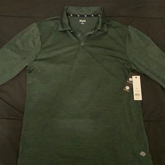 ZELOS ATHLETIC MENS TOP COLLARED LONG SLEEVE - Picture 10 of 11